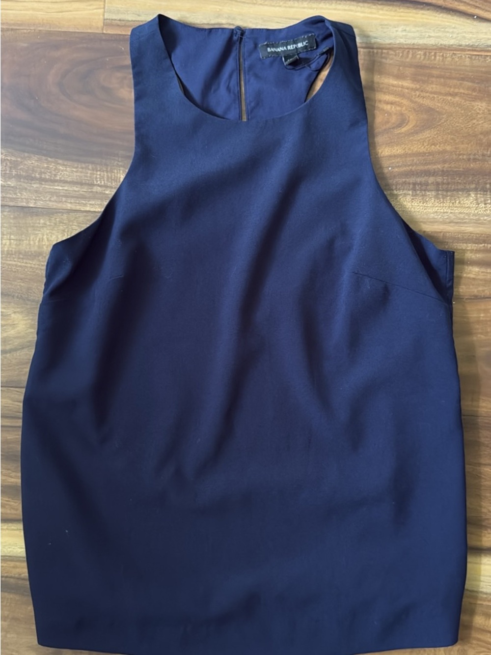 Banana Republic Navy Sleeveless Shift Dress Top